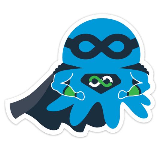 "Continuous Delivery Hero" Sticker