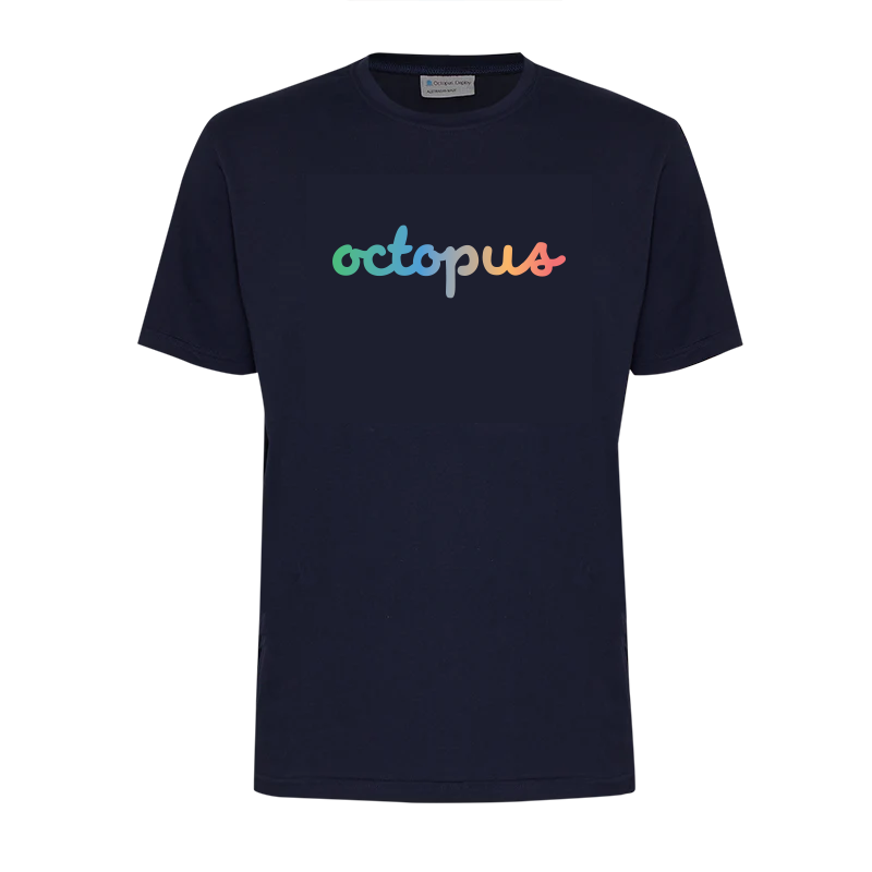"Ombre Octopus Word" T-Shirt