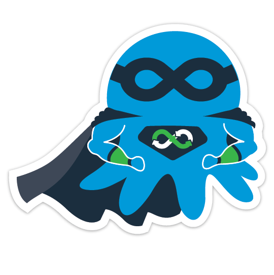 "Continuous Delivery Hero" Sticker
